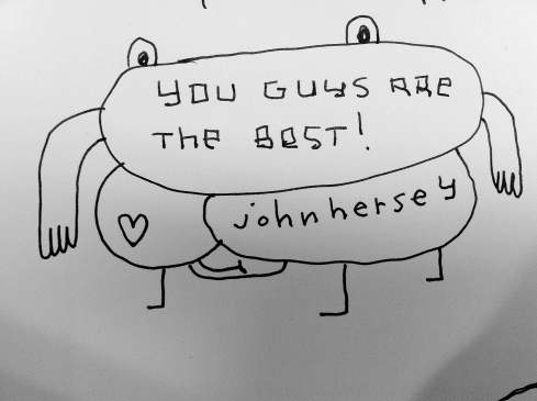 John Hersey signs my book